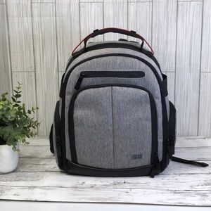 USA Gear Gray and Black Camera Backpack Bag